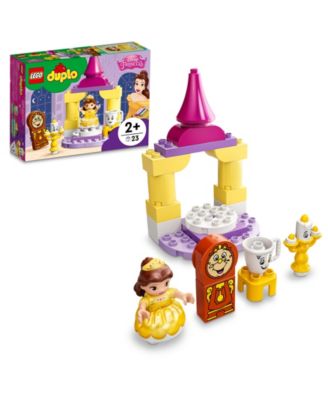LEGO® Duplo Disney Belle's Ballroom Building Toy, Princess Belle, Lumiere, Cogsworth and Chip, 23 Pieces