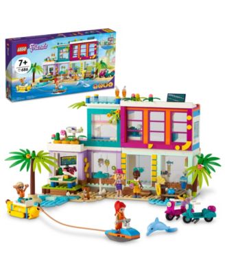 LEGO® Friends Vacation Beach House Building Kit Play Set, Beach-Themed Nature Toy, 686 Pieces