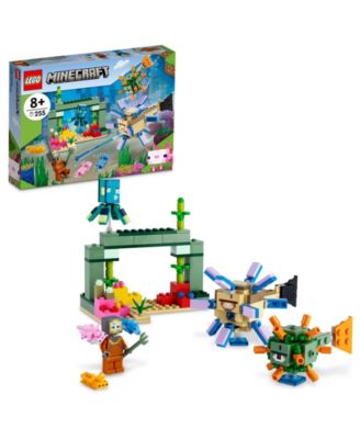 LEGO  Minecraft the Guardian Battle Building Kit, Underwater Adventure Play set, 255 Pieces