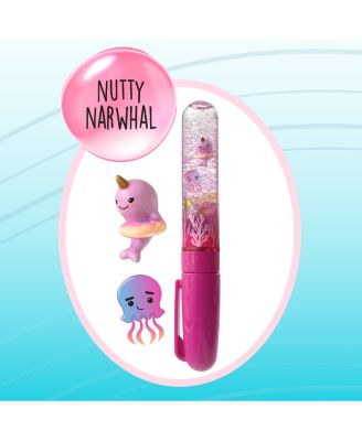 Bright Stripes Swirly World DIY Liquid Wand Pen Activity Kit-Nutty Narwhal image number null