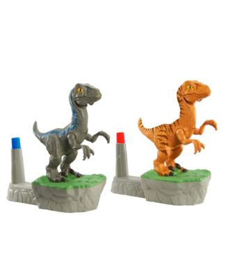 Rock em Sock em Robots Blue vs Atrociraptor Jurassic World Dominion
