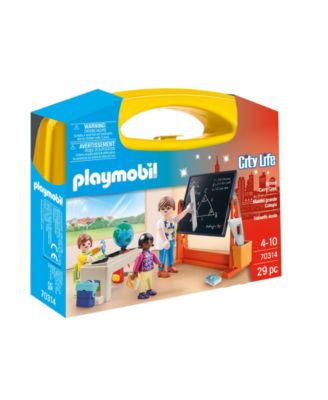 PLAYMOBIL School Carry Case-City Life Case, 29-piece Set for 4+ image number null