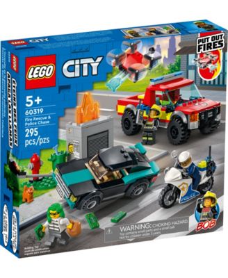 LEGO® City Fire Fire Rescue & Police Chase 60319 Building Set, 295 Pieces image number null