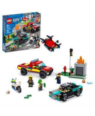 LEGO® City Fire Fire Rescue & Police Chase 60319 Building Set, 295 Pieces