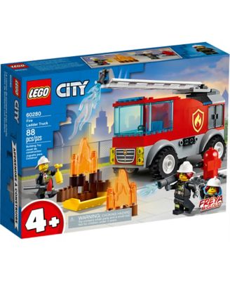 LEGO® Fire Ladder Truck 88 Pieces Toy Set image number null