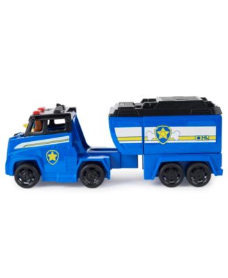 PAW Patrol Big Truck Pup's Chase Transforming Toy Trucks with Collectible Action Figure image number null