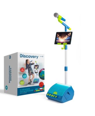 Discovery Kids Light Up LED Music Microphone and Stand Set, 3 Piece