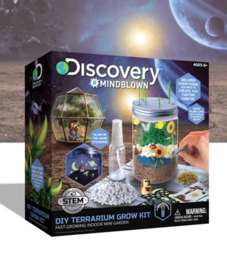 Discovery Kids DIY Terrarium Grow Kit, Fast-Growing Indoor Mini Garden image number null