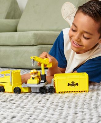 PAW Patrol Big Truck Pup's Rubble Transforming Toy Trucks with Collectible Action Figure image number null