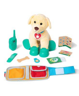 Melissa and Doug Lets Explore Ranger Dog Plush with Search And Rescue Gear