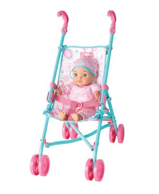 Baby Doll with Umbrella Stroller Set, Created for You by Toys R Us image number null