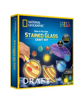 National Geographic Stained Glass Solar System Craft Kit image number null