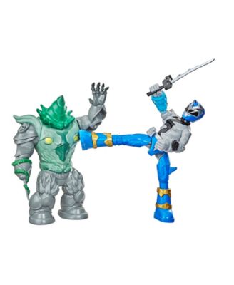 Power Rangers Dino Fury Battle Attackers Blue Ranger vs. Shockhorn