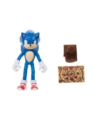 Sonic 2 Movie Sonic with Map and Pouch 4" Figure