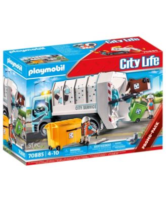 PLAYMOBIL 51 Pieces City Recycling Truck Set