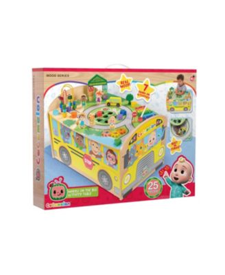 Cocomelon Wheels on the Bus Wood Activity Table, 28 Piece image number null