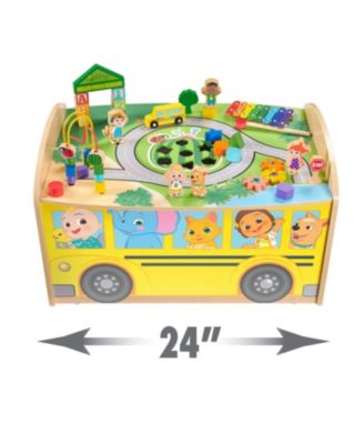 Cocomelon Wheels on the Bus Wood Activity Table, 28 Piece image number null
