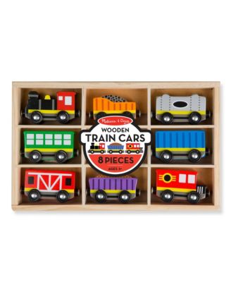 Melissa & Doug Wooden Train Cars & Pieces image number null