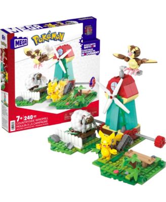 Mega Construx Pokemon Countryside Windmill with Action Figures Piece Building Set
