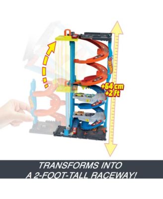Hot Wheels City Transforming Race Tower Playset image number null