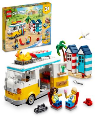 LEGO® Creator Beach Camper Van 31138 Building Toy Set, 556 Pieces