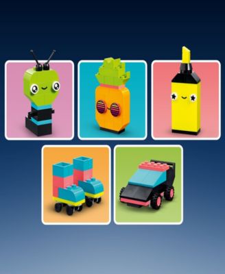 LEGO® Classic Creative Neon Fun 11027 Building Toy Set, 333 Pieces image number null