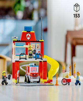 LEGO® City Fire Station and Fire Truck 60375 Building Toy Set, 153 Pieces image number null