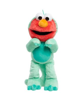 Sesame Street Dino Stomp Elmo 13-Inch Plush Stuffed Animal Sings and Dances image number null