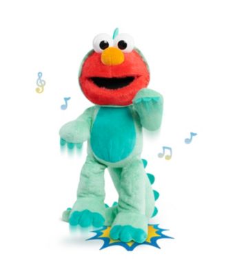 Sesame Street Dino Stomp Elmo 13-Inch Plush Stuffed Animal Sings and Dances image number null