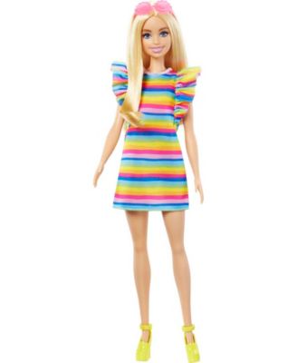 Barbie Fashionistas Doll with Braces and Rainbow Dress