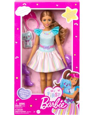 Barbie My First Doll with Brunette Hair and Bunny image number null