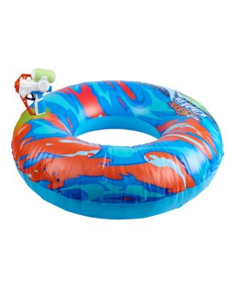 Nerf Super Soaker Hydro Battle Cruiser Ride-on by Wowwee Inflatable Pool Float with Built-In Pool-Fed Mega Water Blaster