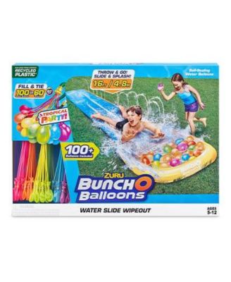 CLOSEOUT! BUNCH O BALLOONS-ACCESSORIES-SLIDES Small 1 Lane With 3 Tropical Party BOB