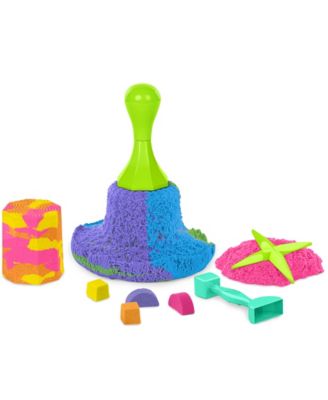 Buy Kinetic Sand, Squish N Create with Blue, Yellow, and Pink Play Sand, 5  Tools