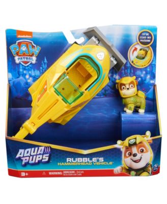 Aqua Pups Rubble Hammerhead Shark Vehicle with Collectible Action Figure image number null