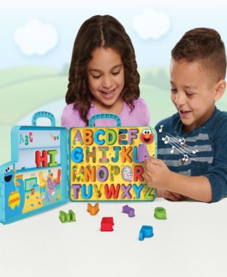 Sesame Street Elmo’s Learning Letters Bus Activity Board, Preschool Learning and Education image number null