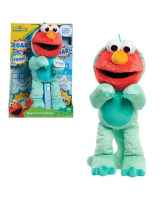 Sesame Street Dino Stomp Elmo 13-Inch Plush Stuffed Animal Sings and Dances image number null