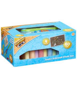 Sizzlin Cool Jumbo Sidewalk Chalk Set, 60 Pieces, Created for You by Toys R Us image number null