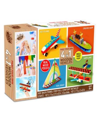 CLOSEOUT! Paint Your Own 4 in 1 Wooden Vehicles