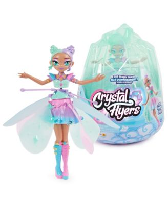 Hatchimals Crystal Flyers, Pastel Kawaii Doll Magical Flying Toy with Lights