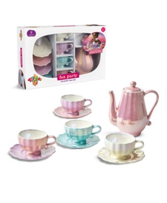 Geoffrey's Toy Box Tea Party Ceramic 9 Pieces Tea Set, Created for Macy's image number null