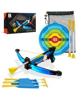 Black Series Light-Up Crossbow Set, LED Glow Archery Game