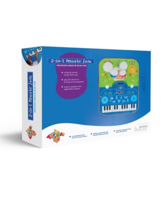 Geoffrey's Toy Box 2-in-1 Music Jam 3 Pieces Electronic Piano and Drum Mat, Created for Macy's image number null