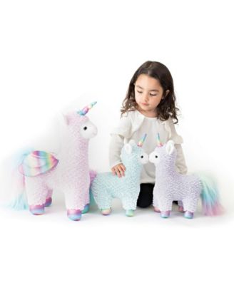 Gund® Cotton Candy Llamacorn Plush Toy, Unicorn Stuffed Animal, 11 image number null