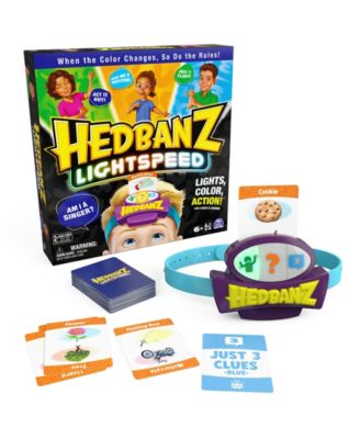 Spin Master Toys & Games Hedbanz Lightspeed Game with Lights Sounds Family Games Games for Family Game Night Kids Games Card Games for Families Kids Ages 6 and Up image number null