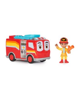 Firebuds HQ Playset with Lights, Sounds, Fire Truck Toy, Action Figure and Vehicle Launcher image number null