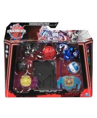 Bakugan Battle 5-Pack, Special Attack Dragonoid, Ventri, Bruiser, Octogan, Trox, Customizable, Spinning Action Figures image number null