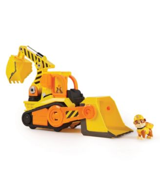 Rubble & Crew, Bark Yard Deluxe Bulldozer Construction Truck Toy with Lights