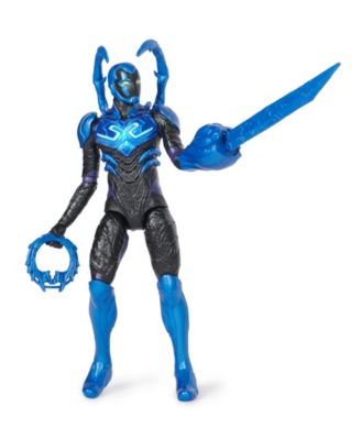DC Comics, Battle-Mode Blue Beetle Action Figure, 12 in, Lights and Sounds, 3 Accessories, Poseable Movie Collectible Superhero Toy, Ages 4 Plus image number null