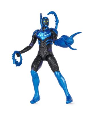 DC Comics, Battle-Mode Blue Beetle Action Figure, 12 in, Lights and Sounds, 3 Accessories, Poseable Movie Collectible Superhero Toy, Ages 4 Plus